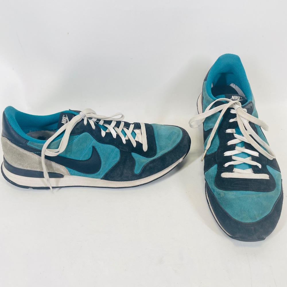 Nike Internationalist Teal Navy Blue Retro Running Shoes CW7635-991 Mens 11